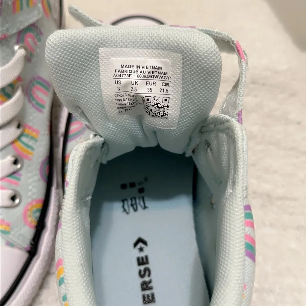 Converse Chuck Taylor All Stars Rainbows Pastel Mid-Top Canvas Sneakers